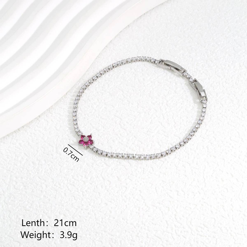 Classic Fashionable Girl's With Adjustable Full Row Zircon Flowers, Simple Temperament, Elegant And High-end, Versatile_voghion.com