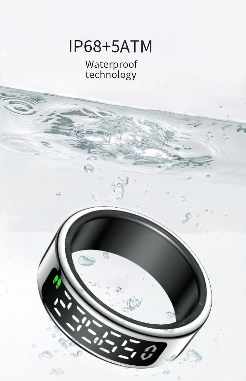 Rings SY01 Smart Ring With Display Screen, Touch Charging Stand, Page Flipping, Photo Taking, Smart Ring, Heart Rate, Blood Oxygen, Sleep_voghion.com