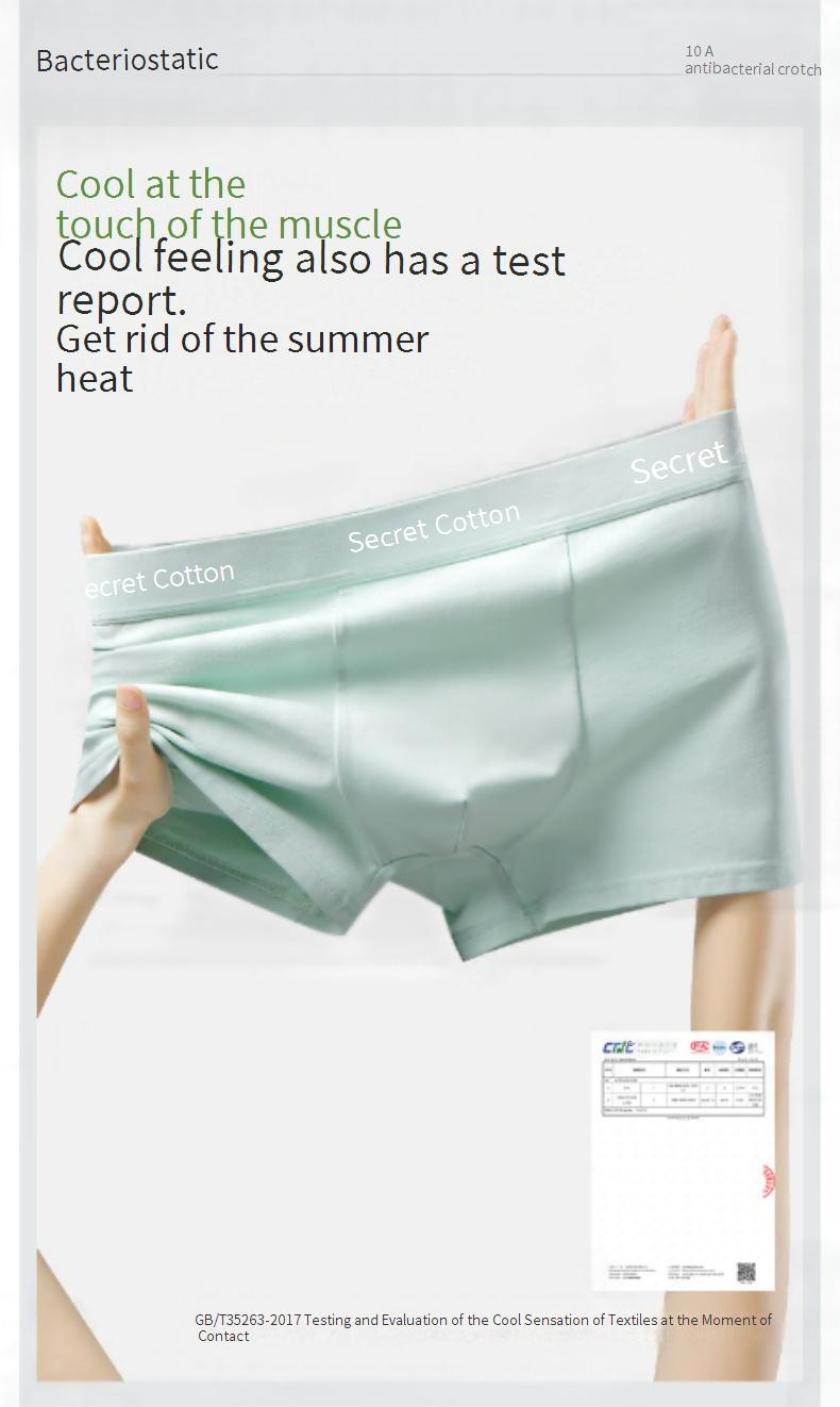 Intimo uomo 100% cotone 10A antibatterico Intimo uomo puro cotone Nuovi boxer da uomo_voghion.com