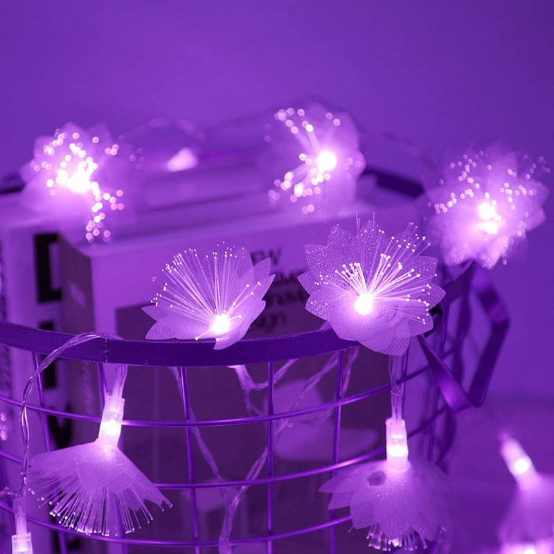Cordão de Luzes LED em Forma de Estrela – Luzes Decorativas de 5 Pontas (3-10 m, 20 LEDs, Mudança de Cor, Fio de Cobre com Revestimento em PVC IP43, Interruptor de Alavanca)_voghion.com