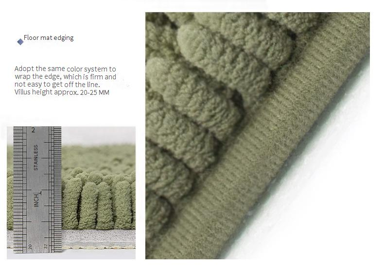 Tapis chenille tissé plat – Support antidérapant en TPE, doux et résistant pour salon, chambre et cuisine (plusieurs tailles et couleurs)_voghion.com