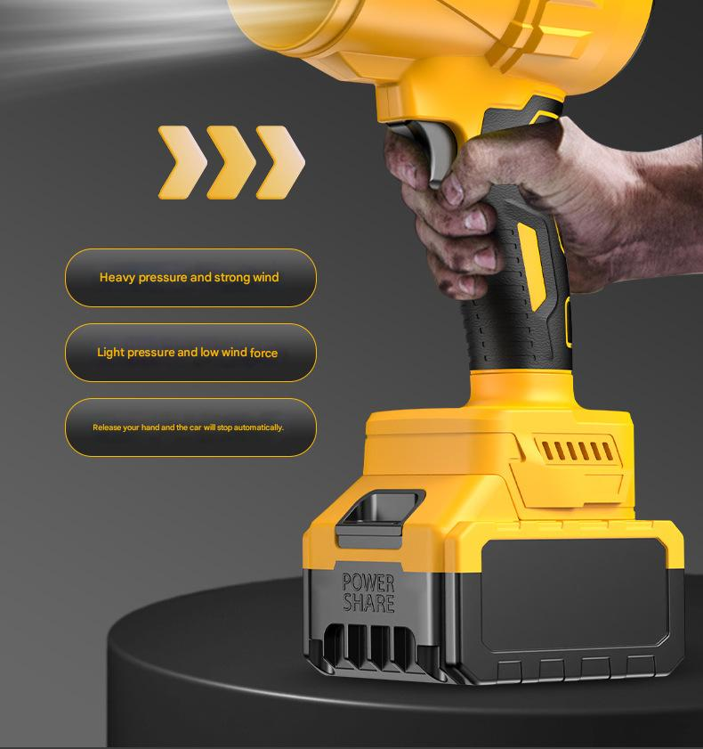 DaVKing Lithium Battery High Power Storm Machine Dust Removal Car Washing Water Blowing Portable Household Violent Turbo Fan Machine_voghion.com