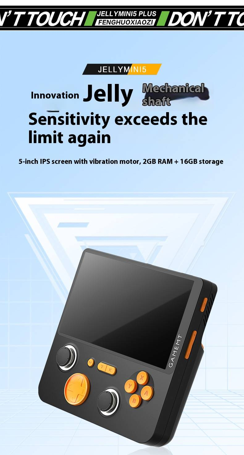 Console portable double système open source E5plus de 5 pouces avec Wi-Fi, Bluetooth et système d'exploitation Android – Appareil de jeu et de divertissement portable_voghion.com