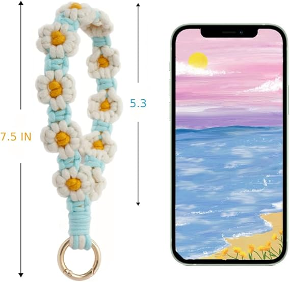 Sleutelhanger, polsbandje, sleutelhangers voor vrouwen, polsband voor sleutels, autosleutels, schattige boho-sleutelhangers, sleutelhangerarmband voor meisjes_voghion.com