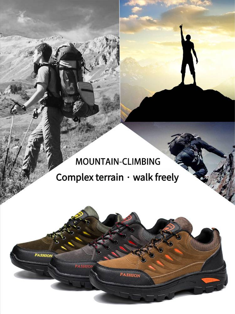 Zapatos de senderismo para exteriores, de punta redonda y tacón plano, cálidos y cómodos, resistentes al frío._voghion.com