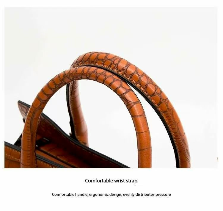 Designer Women's Bags, And Trendy This Year. Crocodile Patterned Carrying Case With Extra Large Capacity. Kelly Bag_voghion.com