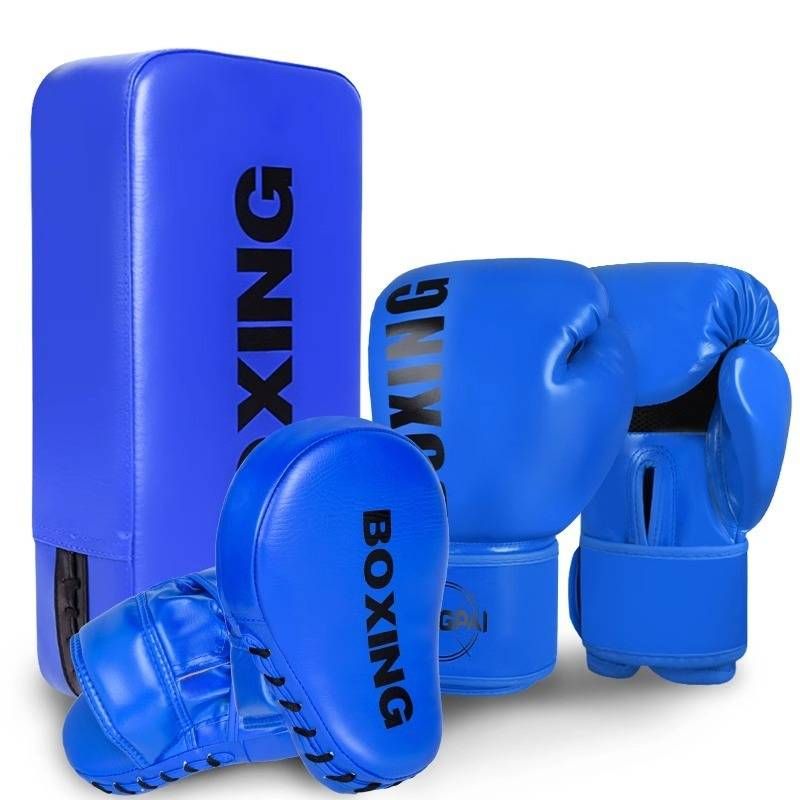 Set da allenamento per la boxe: guantoni da boxe + protezioni per le mani + protezioni per calci (per famiglie e professionisti)_voghion.com