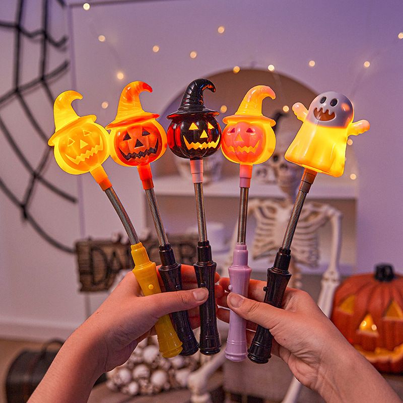 Halloween LED Hand Crank Pumpkin Lantern Bar Party Decoration Atmosphere Light Send Children Gift Small Ornaments_voghion.com