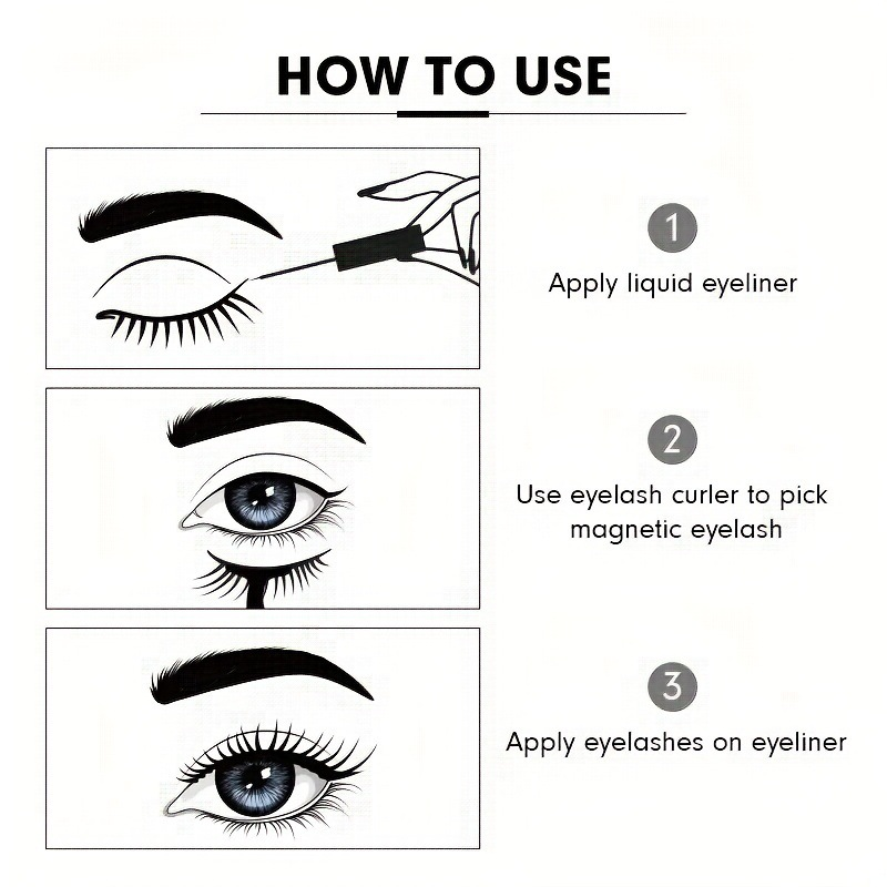USHAS eyeliner gelpen Valse wimpers passen bij 3D nertsenhaar dikke krullende oogmake-up_voghion.com