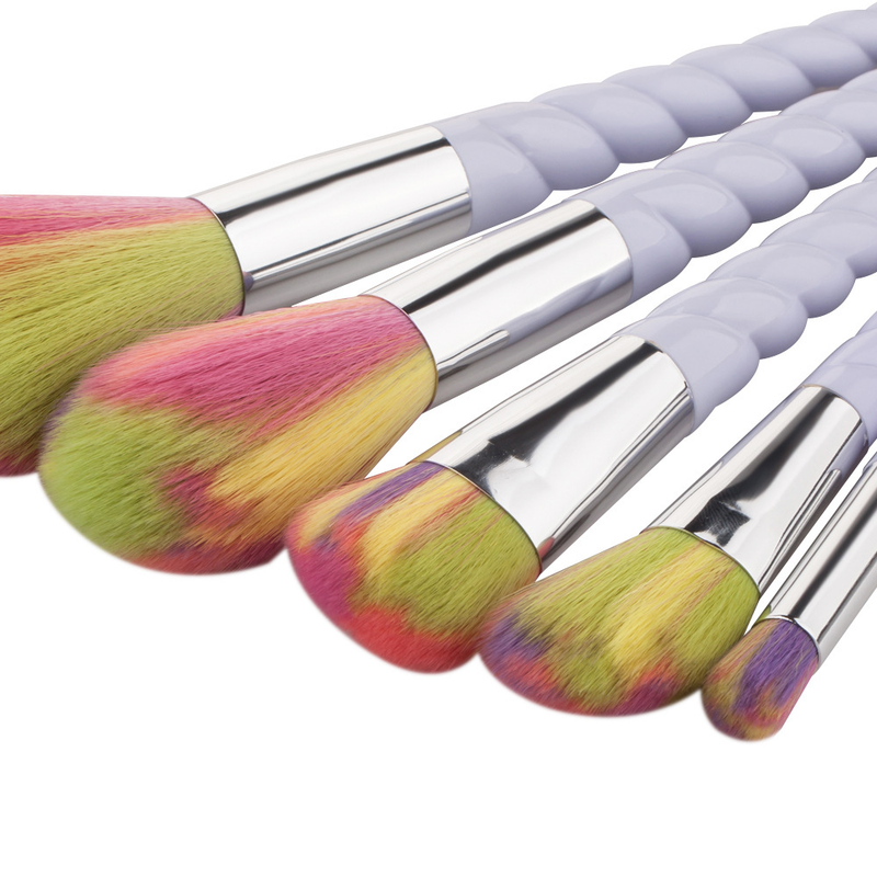 5 Einhorn Make-up Pinsel Set Beauty-Tools Make-up-Tools Faden GUJHUI Yuncai_voghion.com