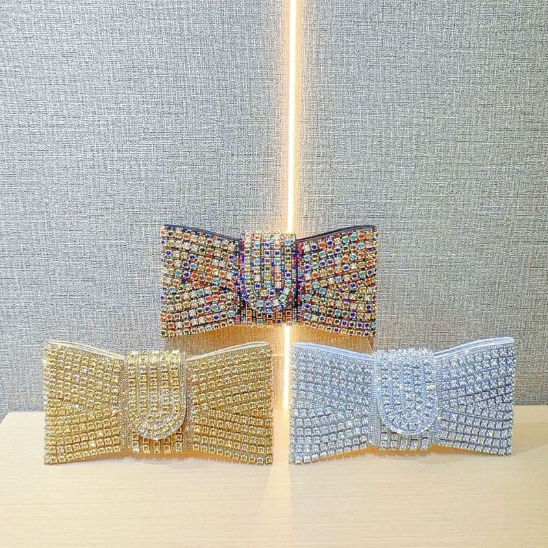 Nuova pochette di alta qualità con tracolla singola, interamente in diamanti, da donna, piccola borsa da sera mondana_voghion.com