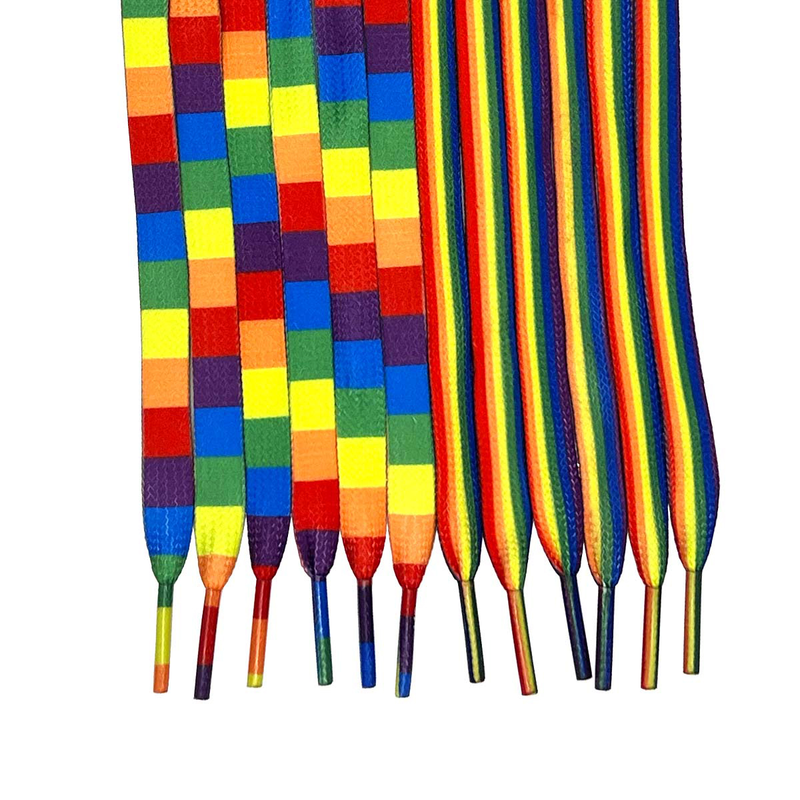 Lacci Lunghi Colorati per Sneakers Lacci Colorati Arcobaleno LGBTQ Pride_voghion.com