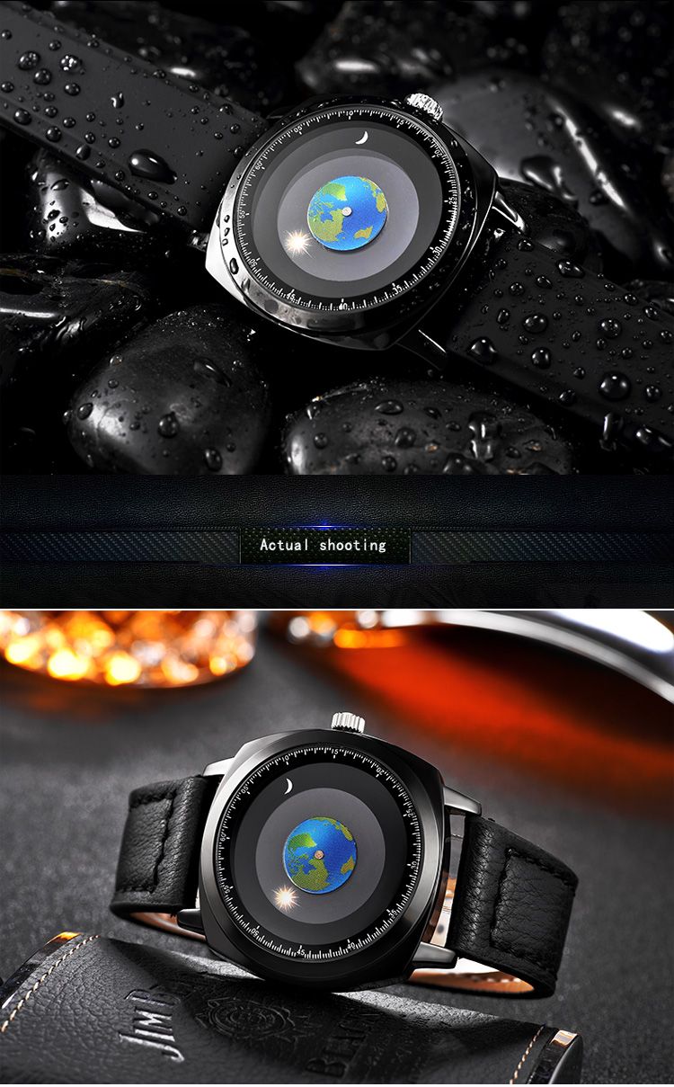 ADDIES Orologio sportivo da uomo e da donna, con movimento al quarzo, in silicone e pelle, con personalità creativa e alla moda._voghion.com