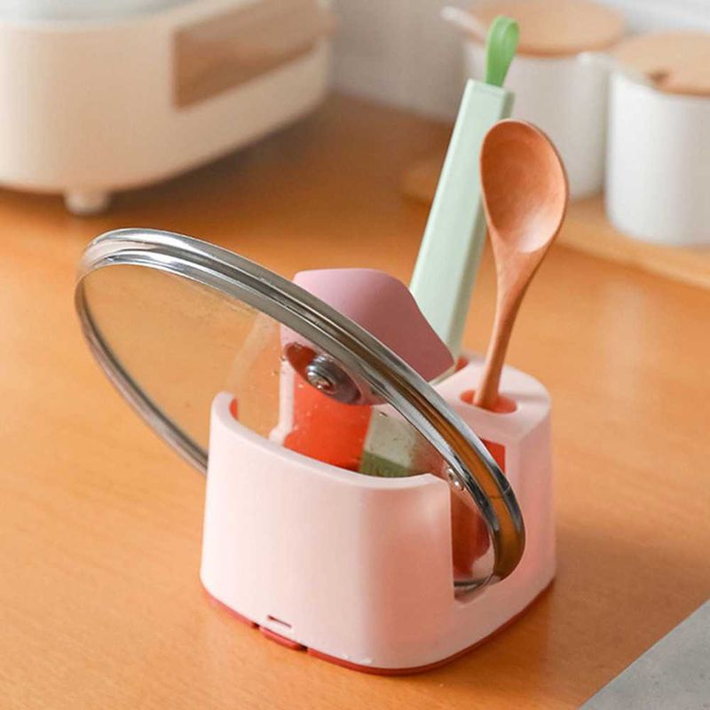 4Pcs Kitchen Spoon Holders Cooking Utensil Rest Kitchen Organizer Fork Spatula Rack Shelf Organizer Spoon Rest Chopsticks Holder_voghion.com