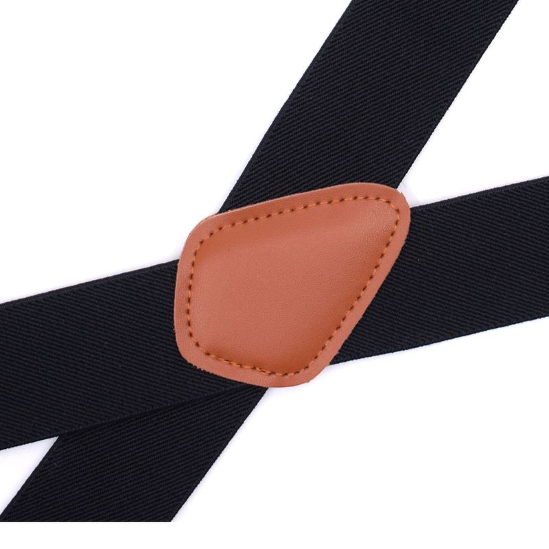 VOOTHOST Vintage Suspenders For Men Work Heavy Duty Big Tall 3.5cm Wide X-Shape 4 Bronze Snap Hooks Adjustable Elastic Trouser Braces F0213_voghion.com