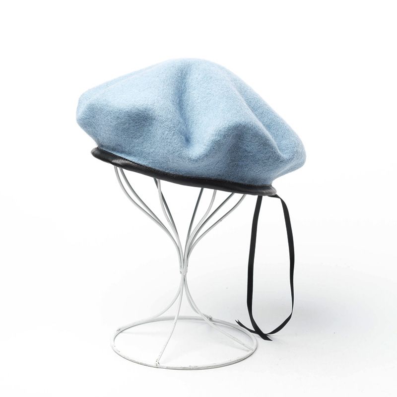 Neuheiten Baskenmütze Frauen Winter Hut Wolle Armee Einfarbig Warme Herbst Skifahren Zubehör Für Den Außenbereich_voghion.com