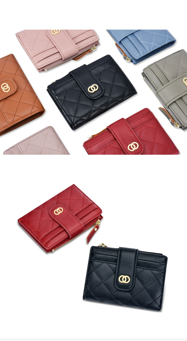 Fragrant Small Wind Embroidery Thread Multi Card Zero Women's Wallet Tailian_voghion.com