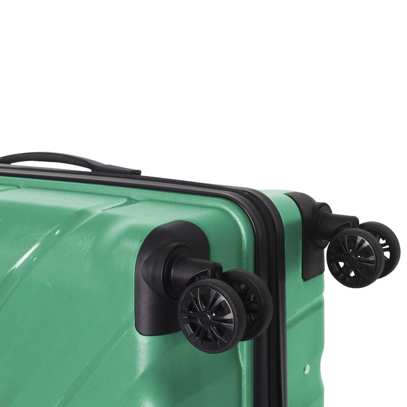 3-Piece Luggage Sets (20", 24", 28"), Suitcase With Wheels, Hardside Suitcase With Four Spinner Wheels And Scratch-Resistant Surface, Green_voghion.com