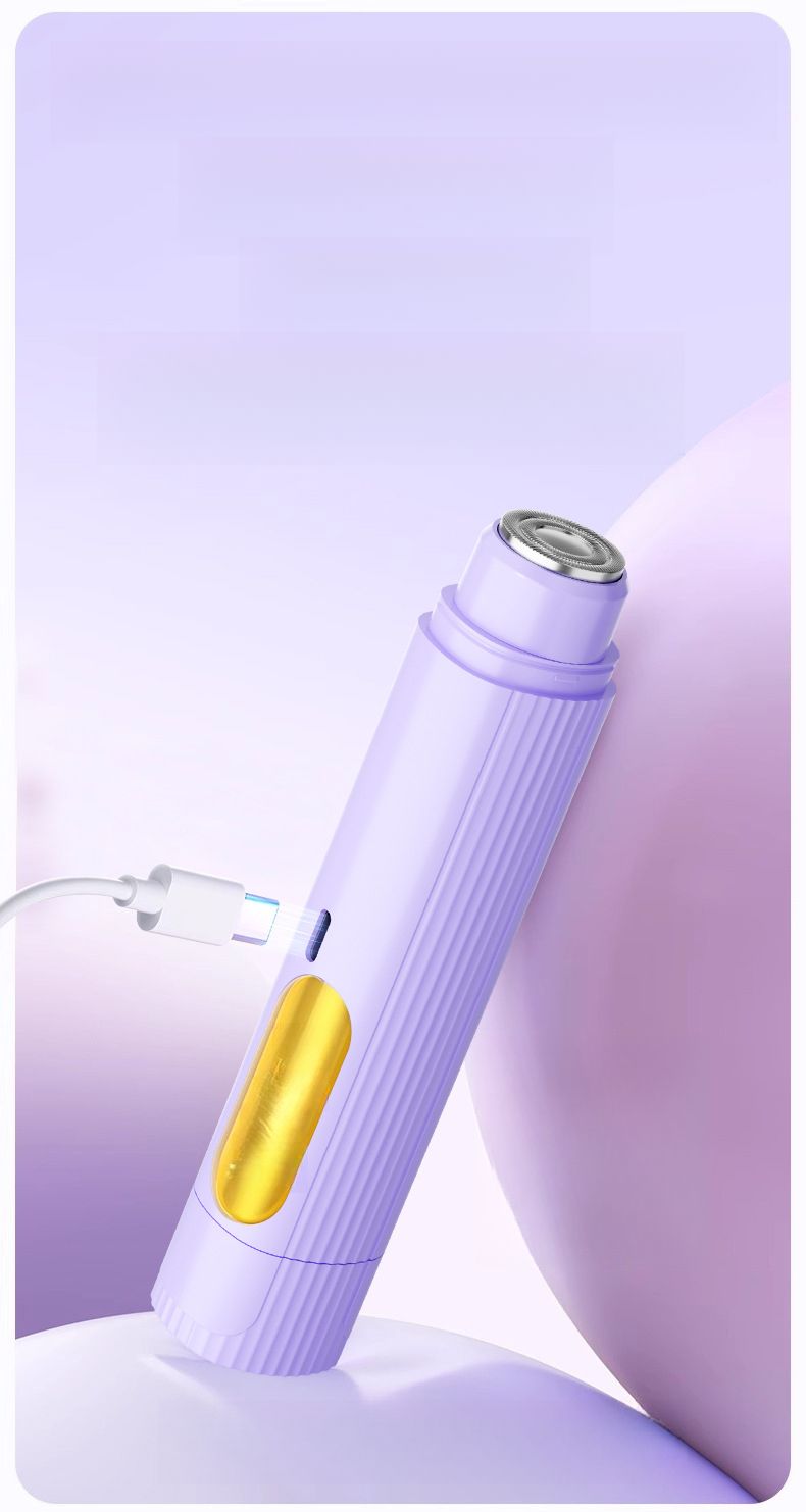 Portable Wireless Rechargeable Dual Head Electric Private Area Shaver Women's Hair Removal Instrument_voghion.com