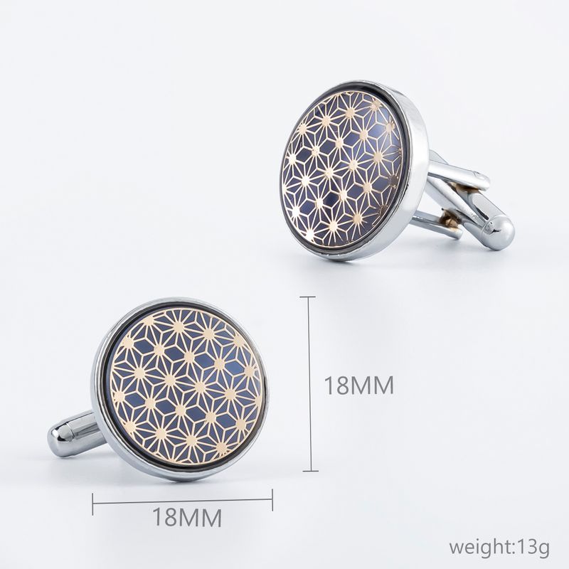 Nuovi accessori con motivo circolare in argento elettroplaccato, gemelli in smalto con rivestimento antigoccia, gemelli da camicia classici francesi da uomo, regali per le feste_voghion.com