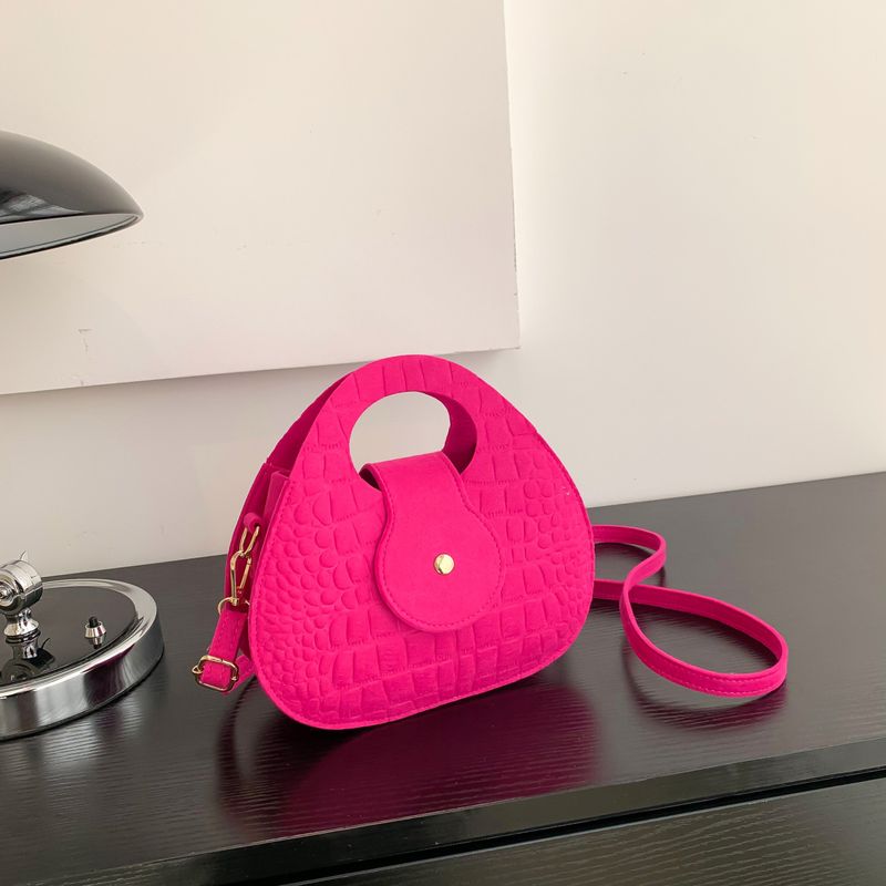 Solid Color Temperament Women's Bag Underarm Bag Casual Shoulder Bag Hand Carry Small Square Bag_voghion.com