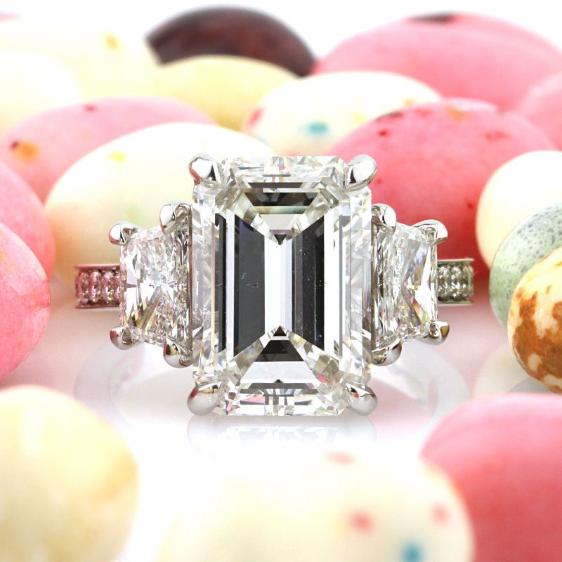 Cao Shi Fashion - Anello da donna con diamanti quadrati di grandi dimensioni e zirconi simulati, anello da sposa romantico_voghion.com