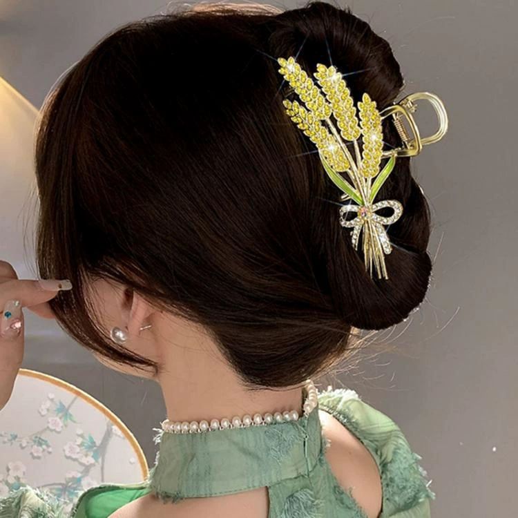 New Fringe Scrunchies For Women With A High-end Feel, Shark Hair Clips Headdresses Back Of The Head Accessories_voghion.com