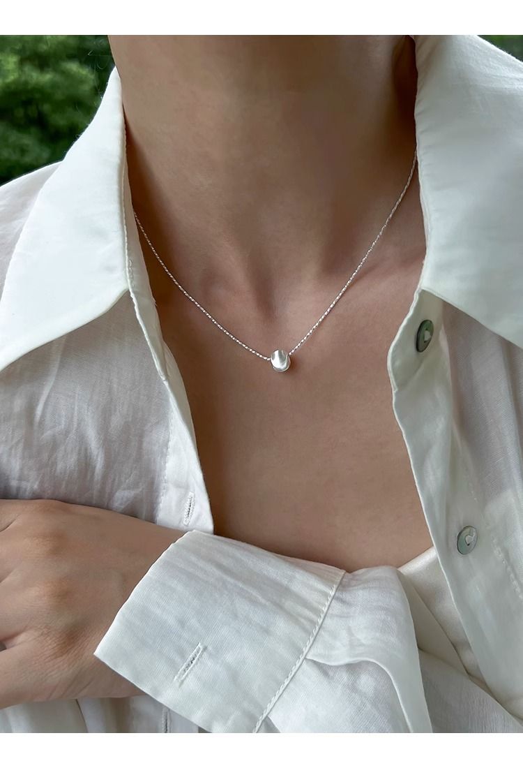 Saina Italienische funkelnde Schlüsselbeinkette S Reines Silber Coole gebürstete Katzenauge-Halskette für Damen_voghion.com