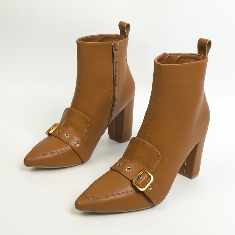 666-32 Women's Long Boots Pointed Toes, Thick High Heels, With A Comfortable, Warm, And Elegant Zipper At The Back_voghion.com