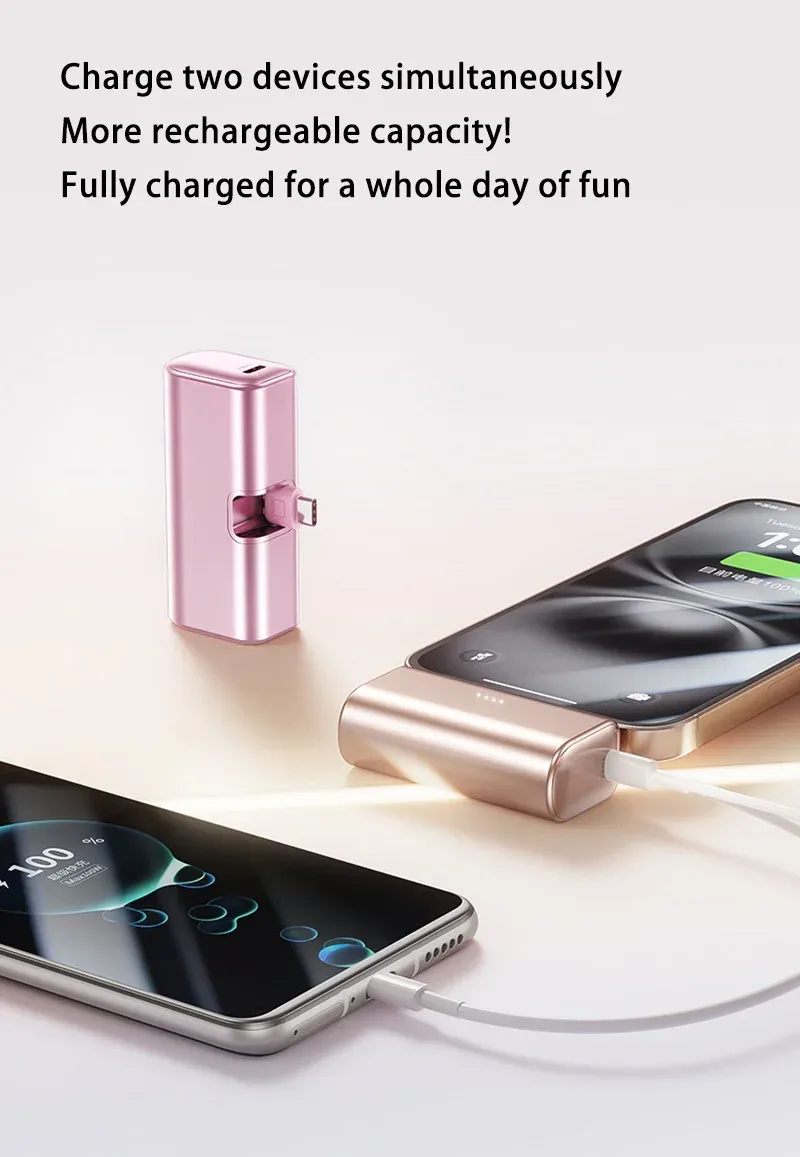 VIVO 22.5W Fast Charging 500000mAh Mini Portable Charger USB-C Power Bank Suitable For IPhone 16/15 Series And Android_voghion.com
