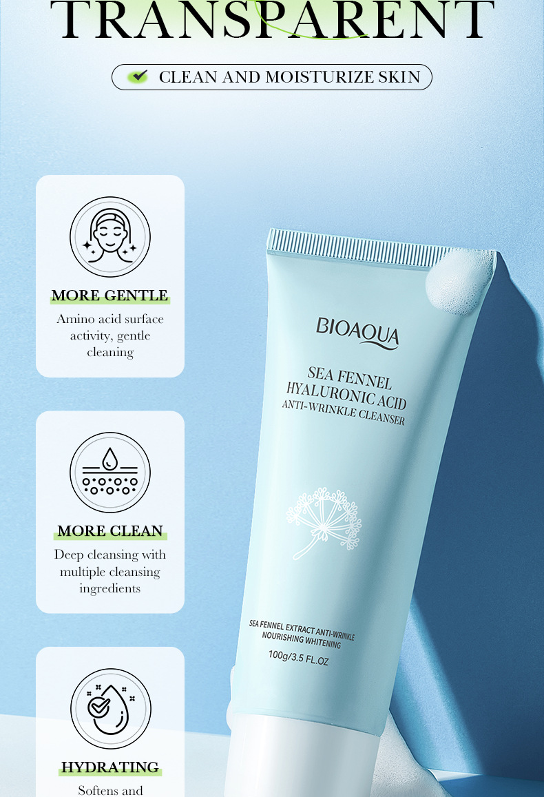 BIOAOUA Vlažilno in nežno čistilo za obraz z morskim janežem in hialuronsko kislino_voghion.com