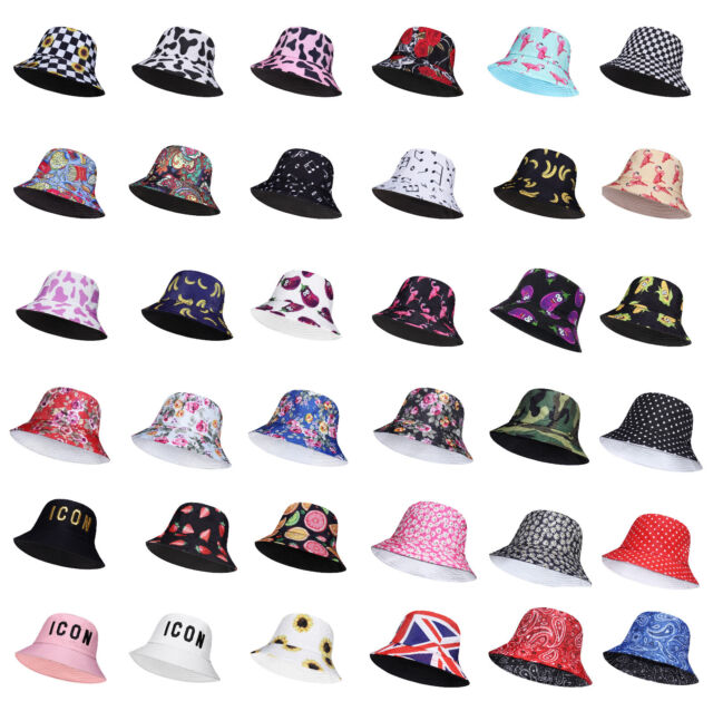 Bucket hat 100% cotton with reversible design bucket hats men bucket hats women_voghion.com