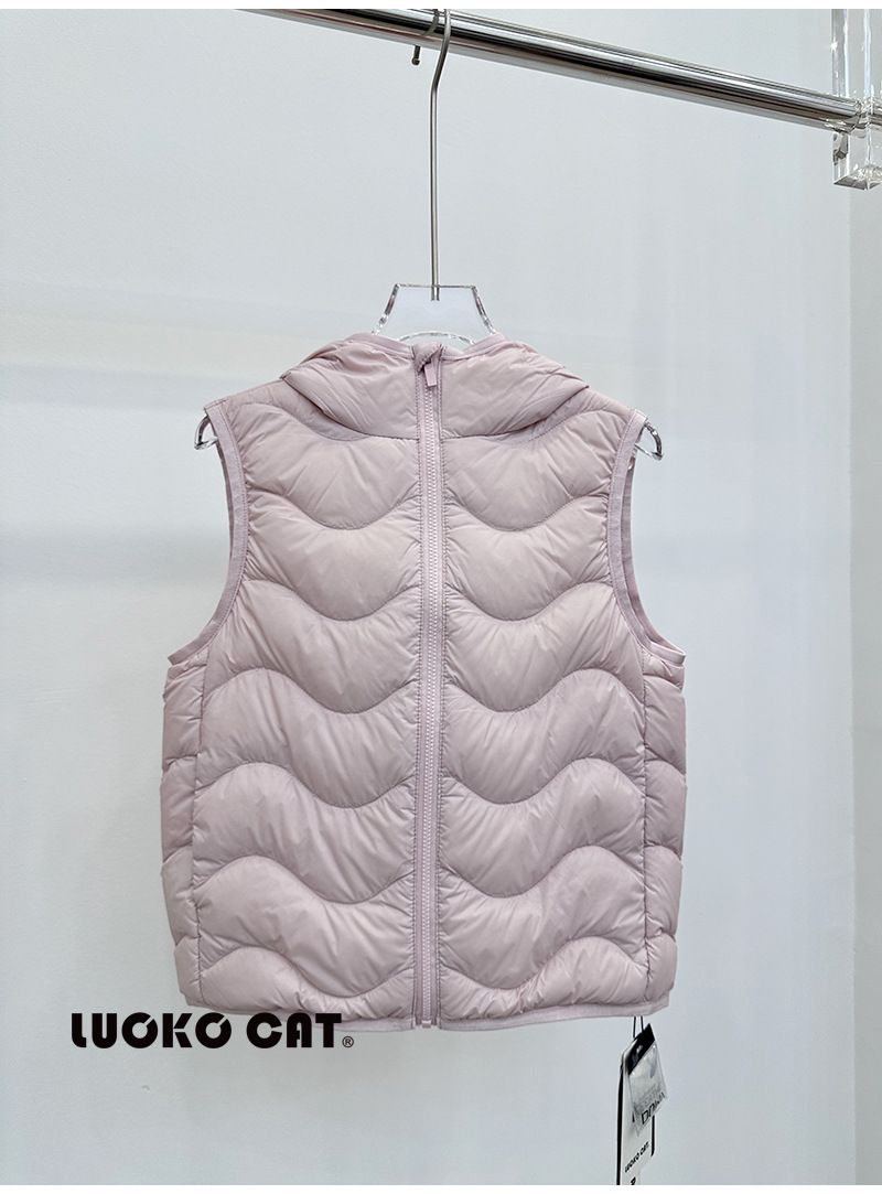 Gilet en duvet léger pour enfants, vêtements d'automne 2025, garçons et filles, bébés et petits enfants, gilet à capuche, vêtements d'extérieur_voghion.com