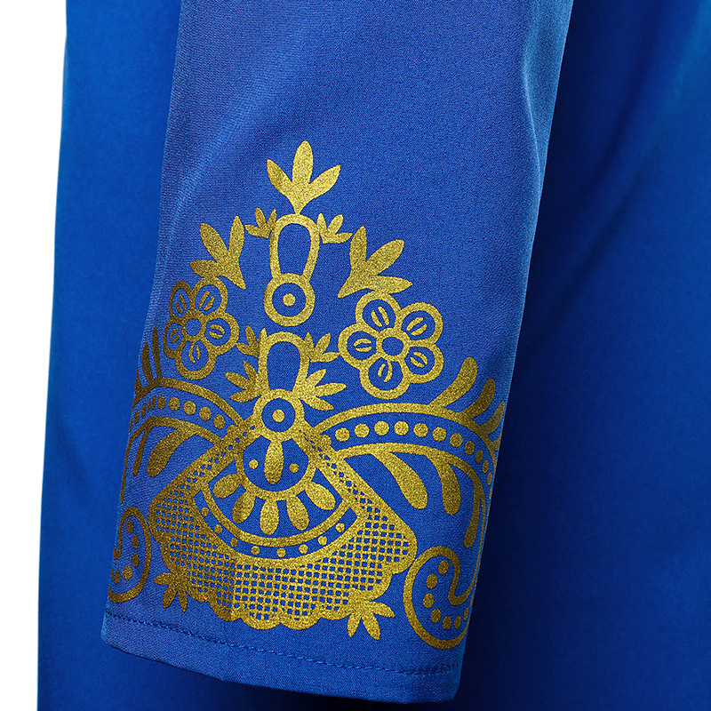 Herre Casual Fashion Bronzed Pullover skjorte Tuten Lang skjorte Muslin Lige skjorte_voghion.com