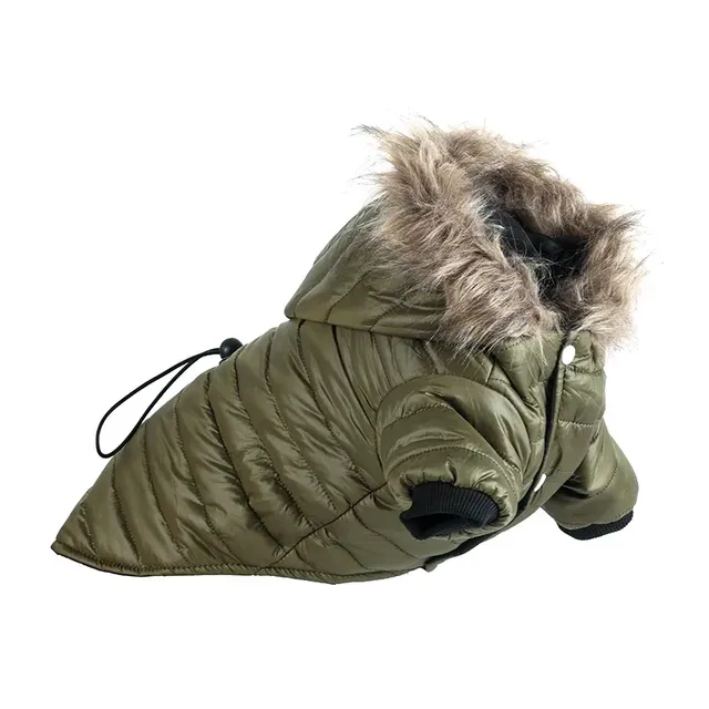 Soft Fur Hooded Sweathirt, Warm Dog Small Dog, Windproof Pet Jacket, Puppy Coat, Winter Clothe For Yorkie, By PawParty Store_voghion.com