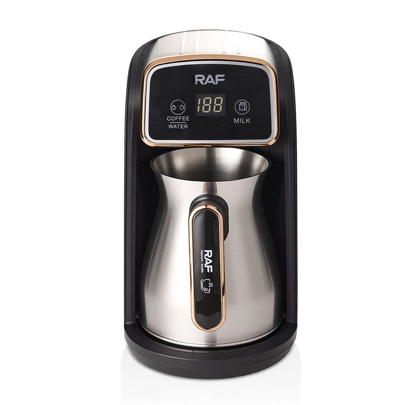 Cafetera y tetera turca portátil de acero inoxidable para oficina RAF Household Heating R156_voghion.com