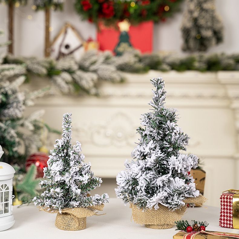 Christmas decorations Creative Christmas Tree Mini tree Tabletop decoration Christmas snow spray tree_voghion.com
