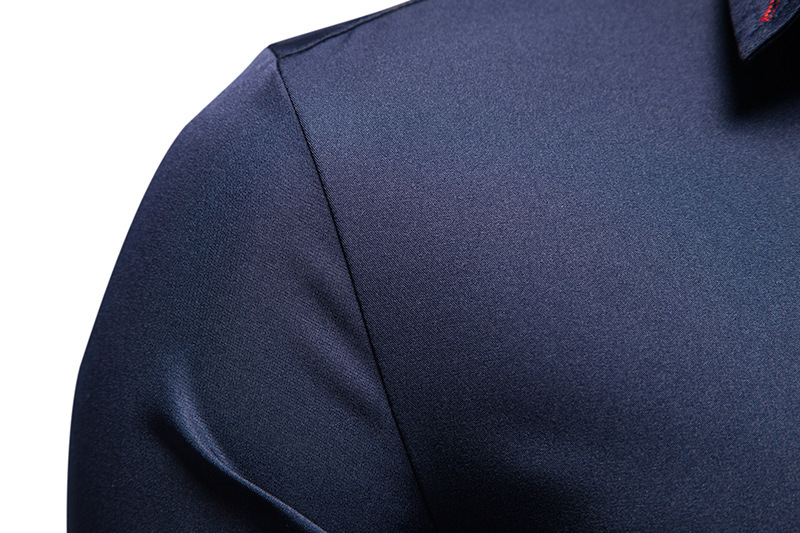 Abbigliamento da uomo Camicie a maniche lungheCamicie casual da ragazzo con risvolto slim fit color-block_voghion.com