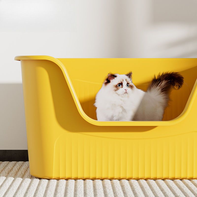 Toilette semichiusa completamente aperta, anti-schizzi, extra large, per gatti Ragdoll Maine Coon_voghion.com