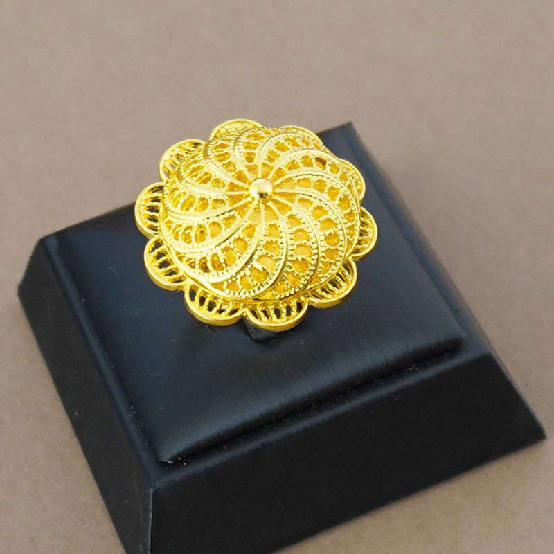 Vierteiliges äthiopisches Silber-Halsketten-Anhänger-Armband-Ohrringe-Ring-Klassiker-Schmuckset_voghion.com