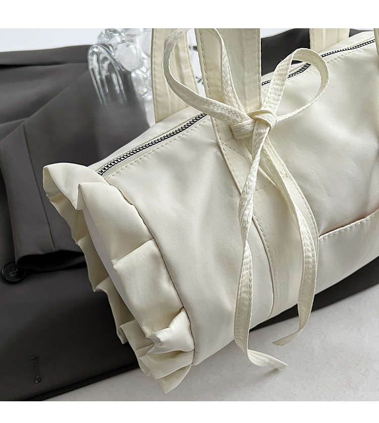 Sladká válcová krajková mašle s jedním ramenem, dámská kabelka do podpaží, nový trend roku 2024_voghion.com