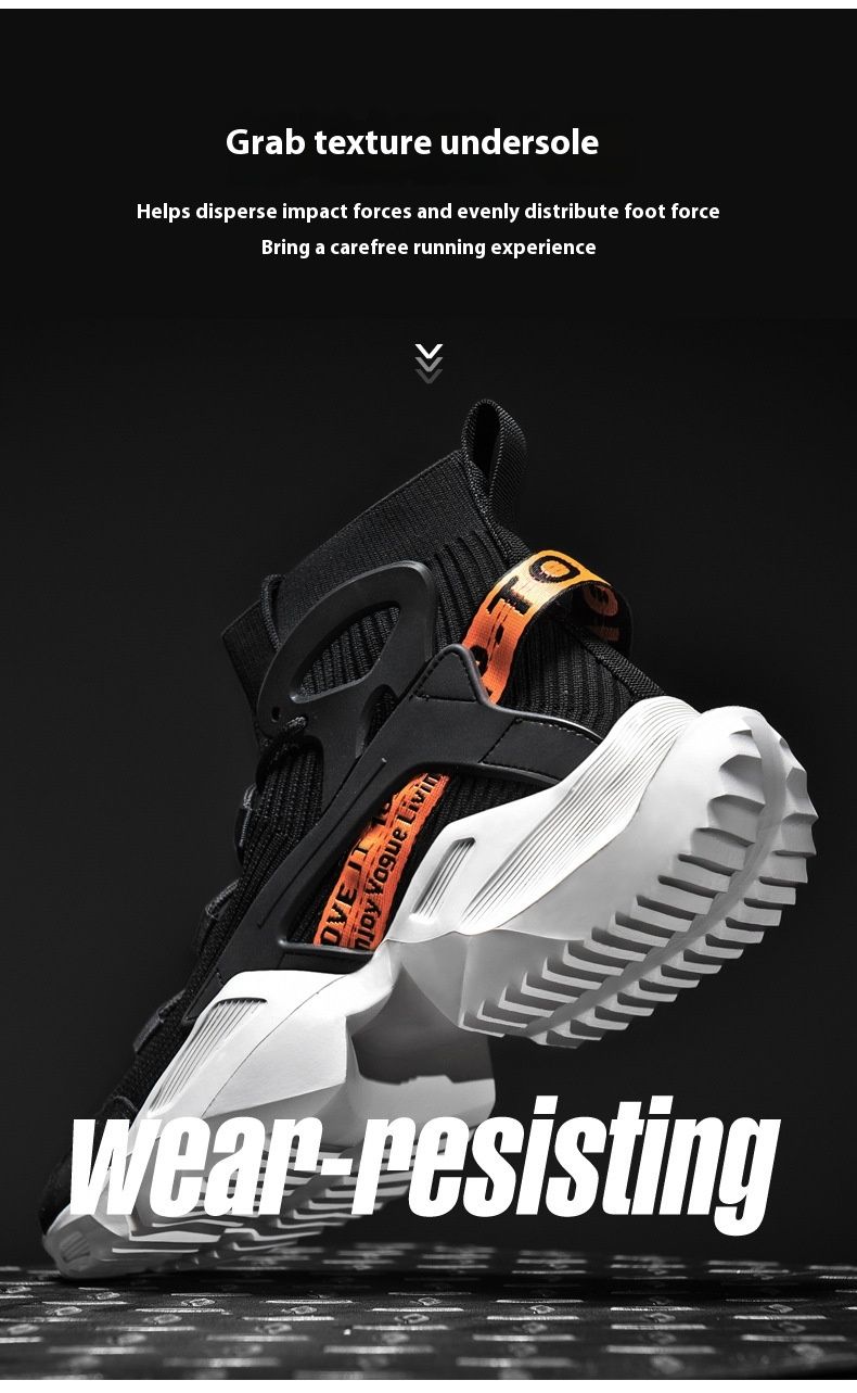 Trendy Dad 2022 Herbst Flyknit High Top Casual Sports Ultraleichte große Herrenschuhe_voghion.com