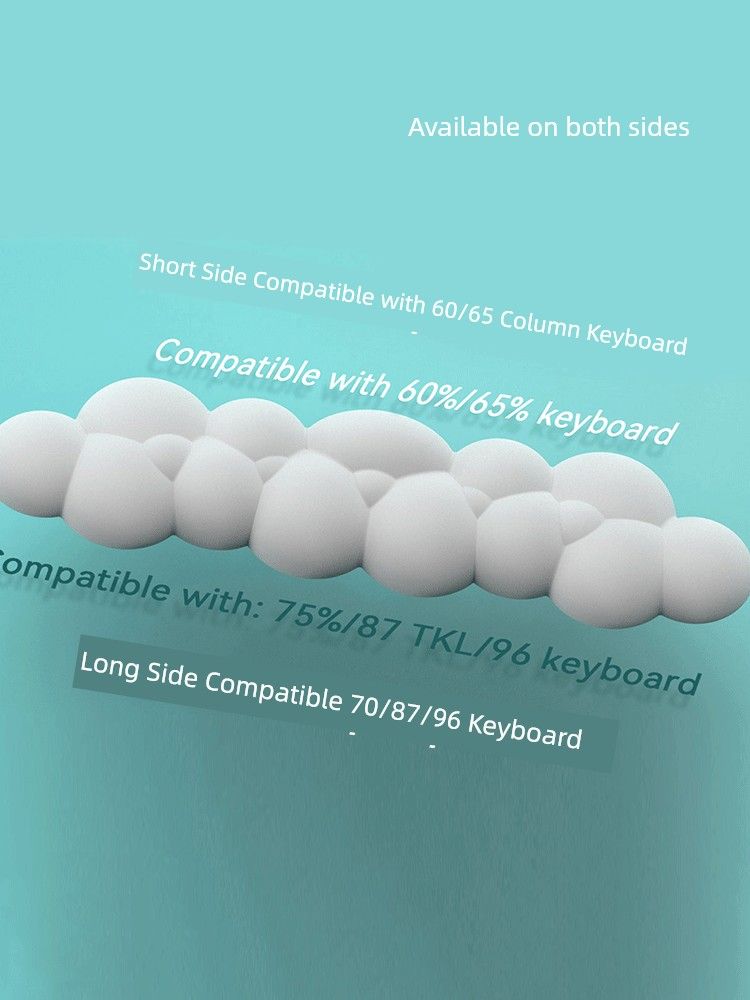 Oniwwertraff Qualitéit Cloud Hand Button mechanesch Tastatur Ënnerstëtzung Handgelenkstütz Lieder Armband Rosa Mauspad fir Meedercher_voghion.com
