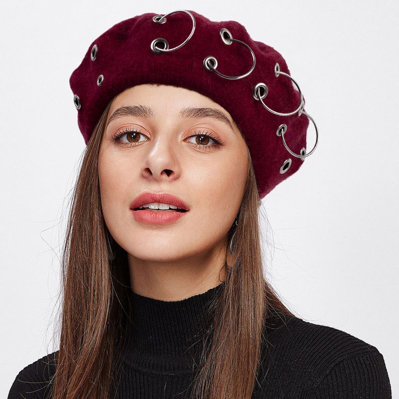 Damen herbst und winter stil alle spiel baskenmütze hut damen Britischen hut retro kürbis maler hut_voghion.com