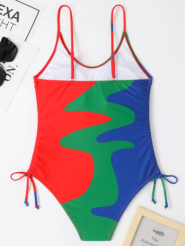 Maillot de bain une pièce sexy à lacets pour femme, nouveauté 2025_voghion.com