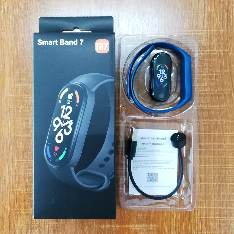 Heart Rate Blood Pressure Bluetooth Step Counter Music Weather Sleep Monitoring M7 Smart Sports Bracelet Watch_voghion.com