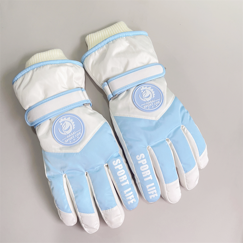 Couple style ski gloves women in winter, warm cold resistant with thick velvet anti freezing touch screen, electric_voghion.com