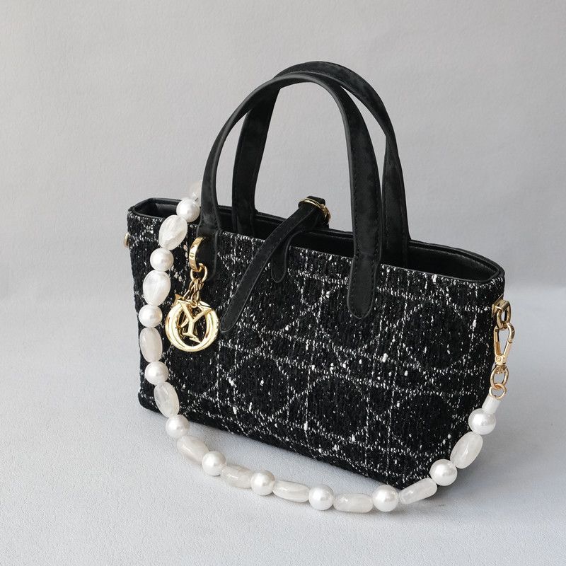 Accessori versatili in acrilico alla moda con perline di perle, tracolla singola, cordino per borsa, catena per telefono_voghion.com