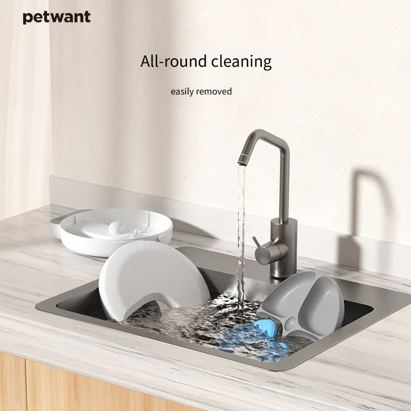 Paiwang Four-meal Timed Feeder Supports Canned Wet Food Ice Crystal Box For Preservation And Refrigeration_voghion.com