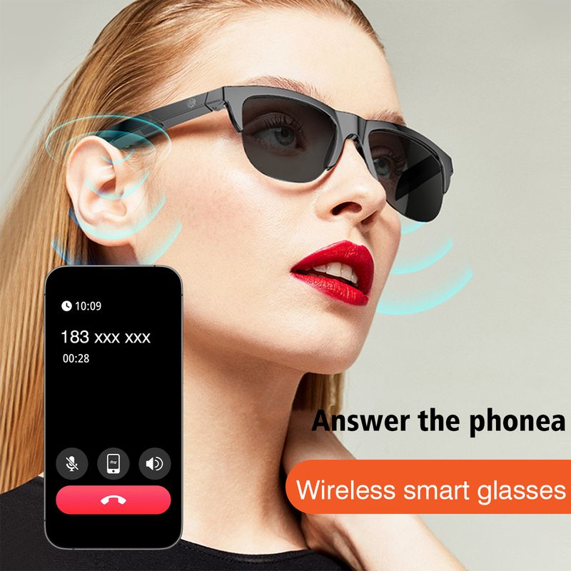 2025 New Smart Glasses, Music Playback, Voice Assistant, Wireless Calls, Unisex, Blue Light Blocking Glasses_voghion.com